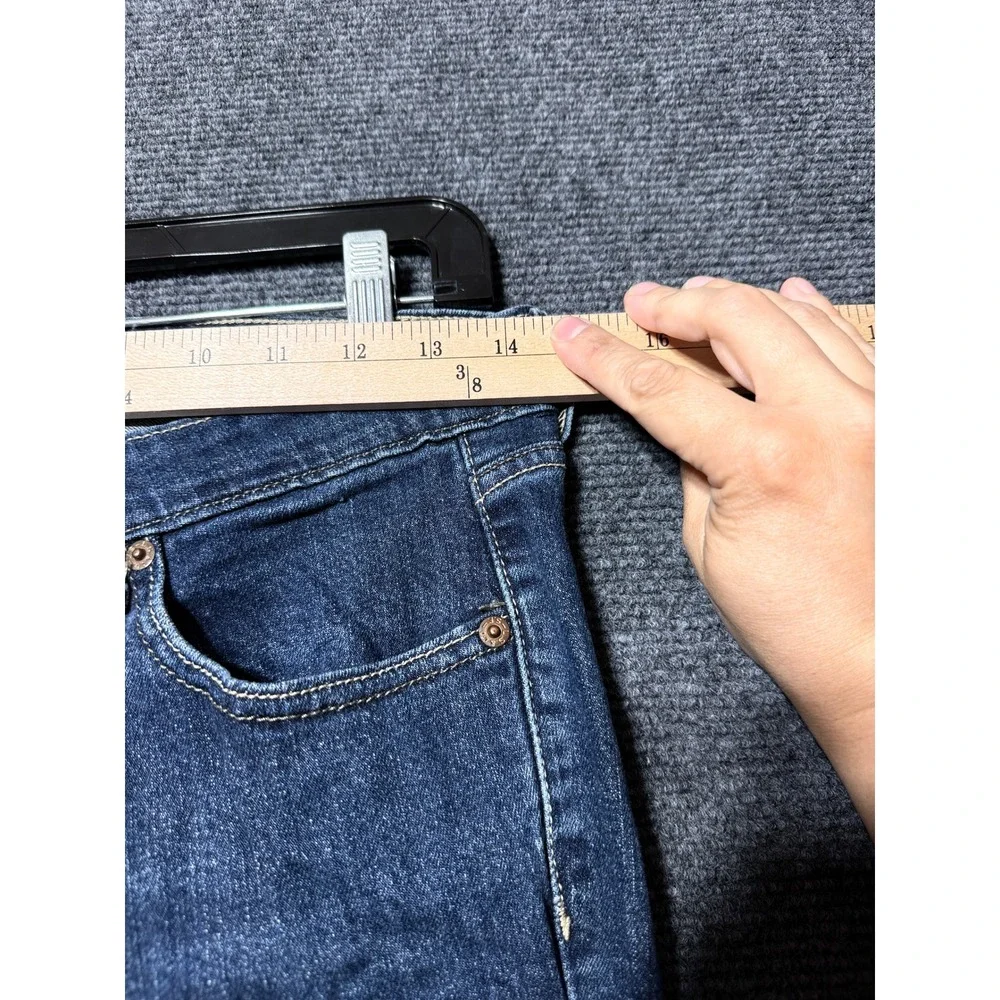 Levi's 524 Too Superlow Jeans Womens 7 Medium Blue Excellent Denim Stretch